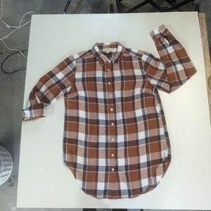 Loft Outlet Petites XXS plaid button down